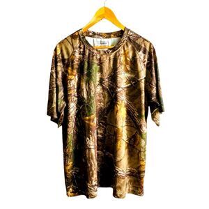 Magellan Outdoors Men's Real Tree Short Sleeve Camo Shirt  - XL  2 0431